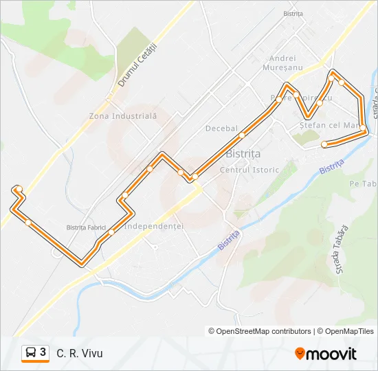 3 Bus Line Map