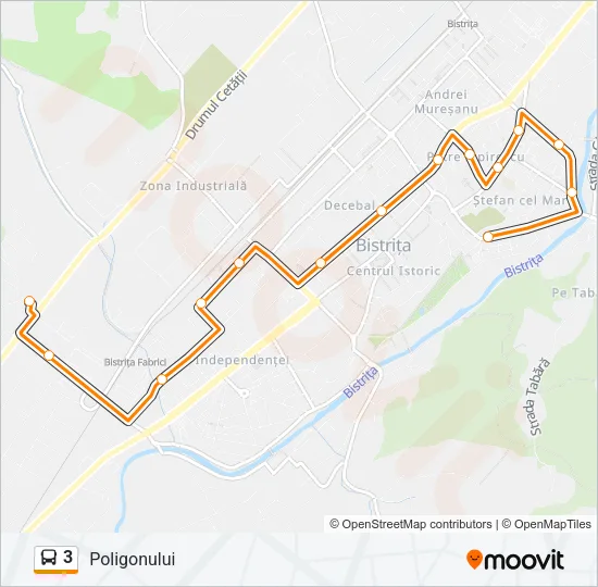 3 Bus Line Map