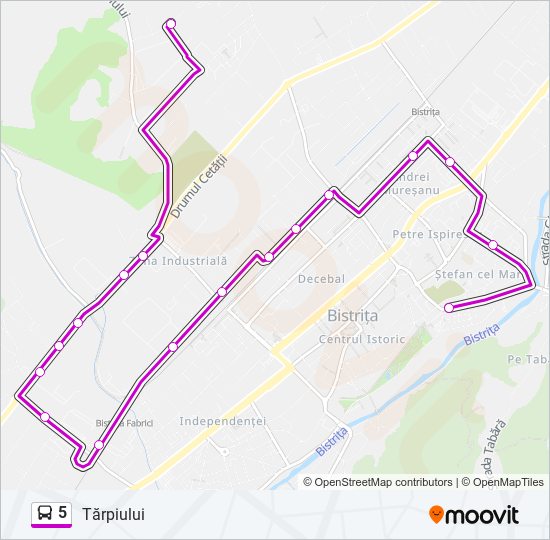 5 bus Line Map