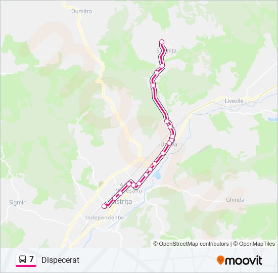 7 bus Line Map