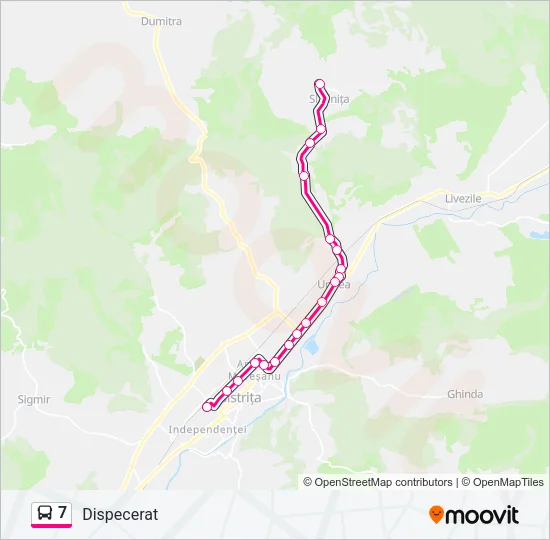 7 Bus Line Map