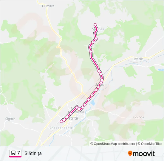 7 Bus Line Map