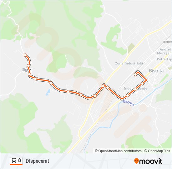 8 bus Line Map