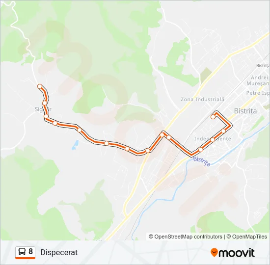 8 Bus Line Map