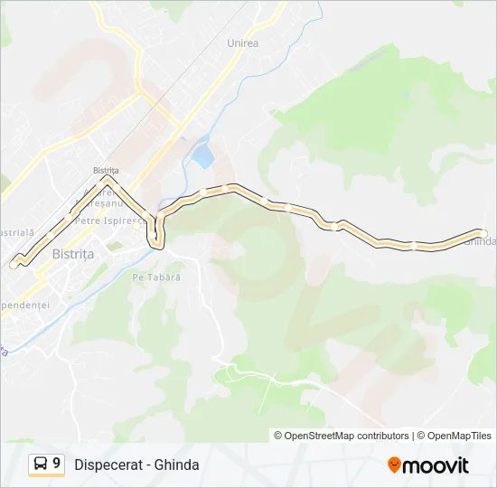 9 Bus Line Map
