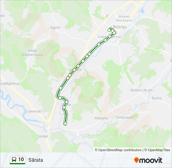 10 bus Line Map