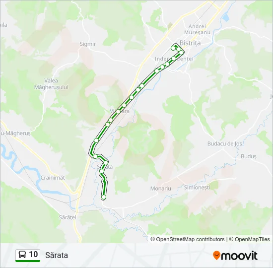 10 Bus Line Map