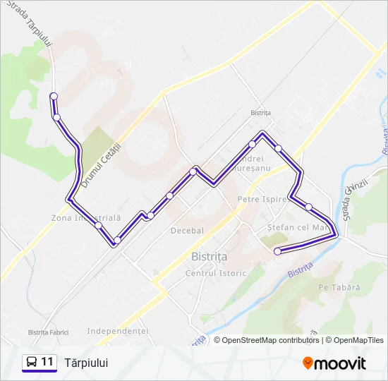 11 Bus Line Map