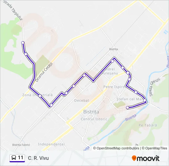 11 Bus Line Map