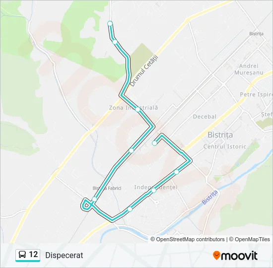 12 Bus Line Map