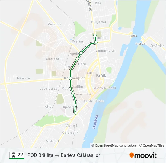 22 Light Rail Line Map