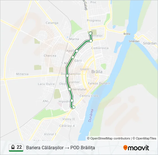 22 Light Rail Line Map