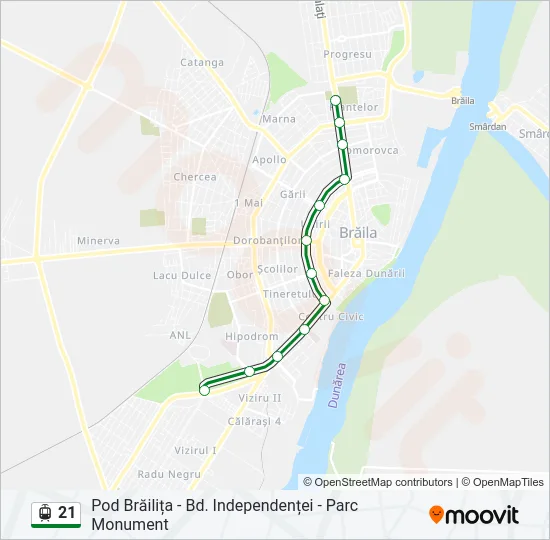 21 Light Rail Line Map