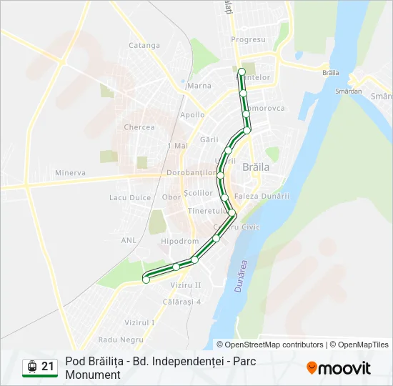 21 Light Rail Line Map