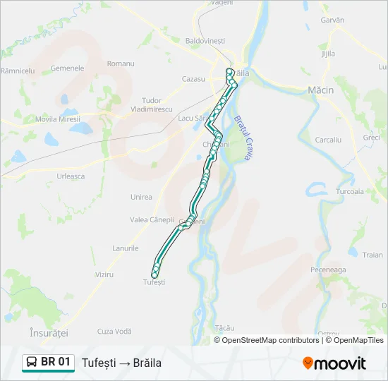 BR 01 Bus Line Map