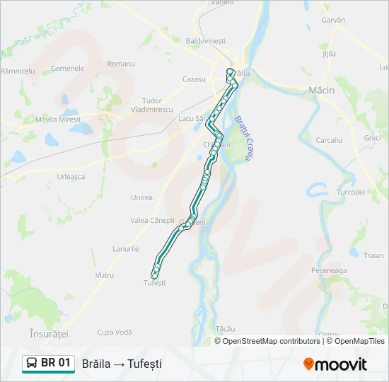 BR 01 Bus Line Map