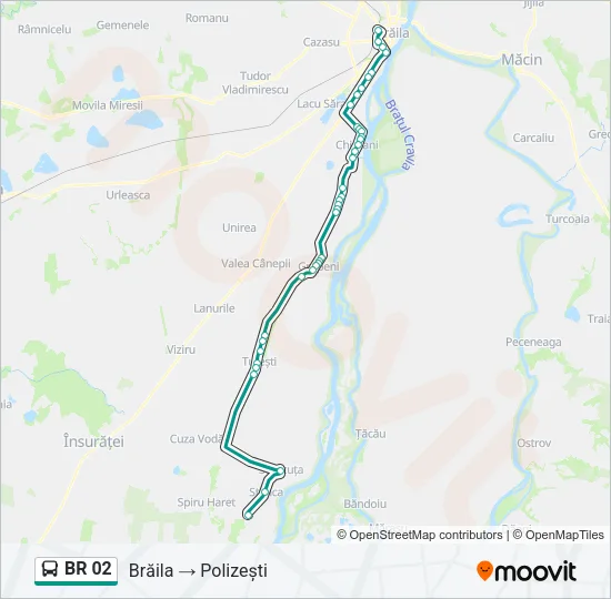 BR 02 Bus Line Map