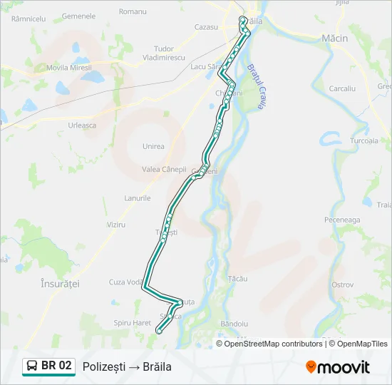 BR 02 Bus Line Map