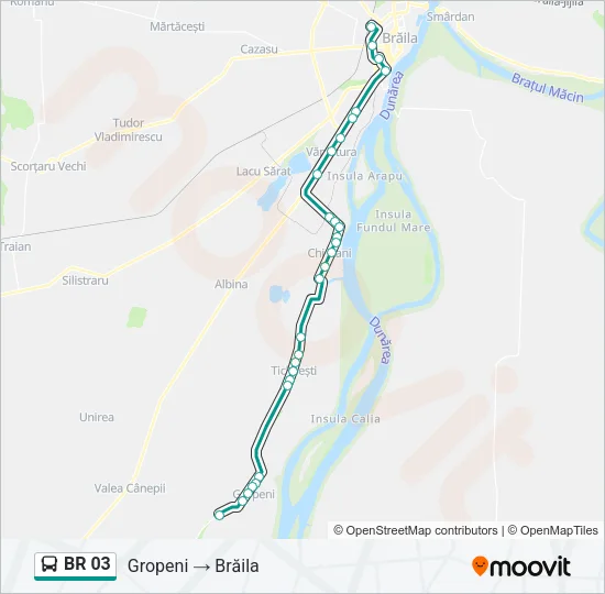 BR 03 Bus Line Map