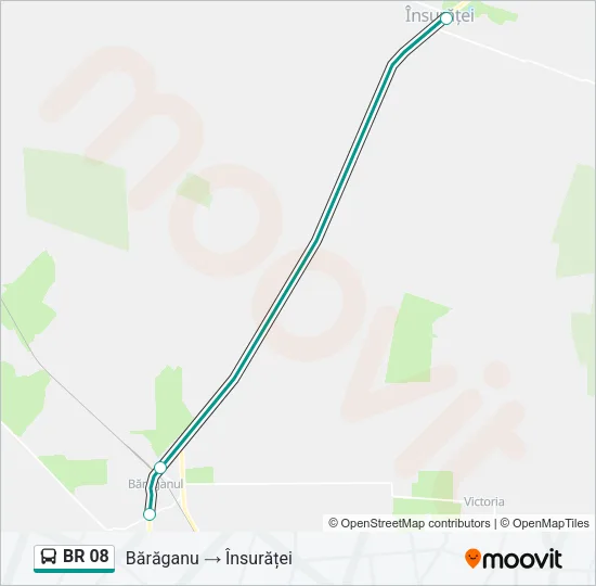BR 08 Bus Line Map
