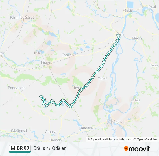 BR 09 Bus Line Map