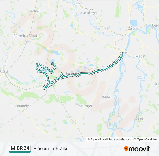 BR 24 Bus Line Map