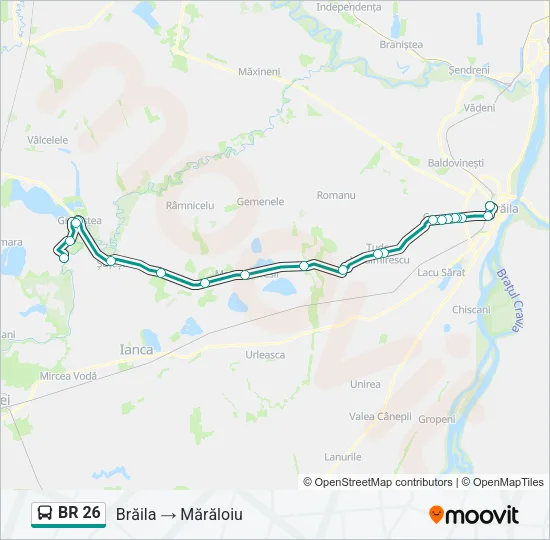 BR 26 Bus Line Map