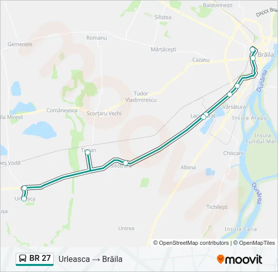 BR 27 Bus Line Map