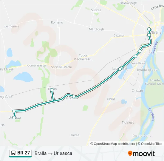 BR 27 Bus Line Map