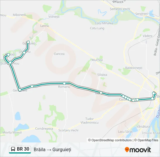 BR 30 Bus Line Map