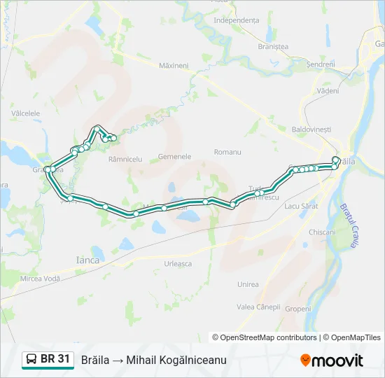 BR 31 Bus Line Map