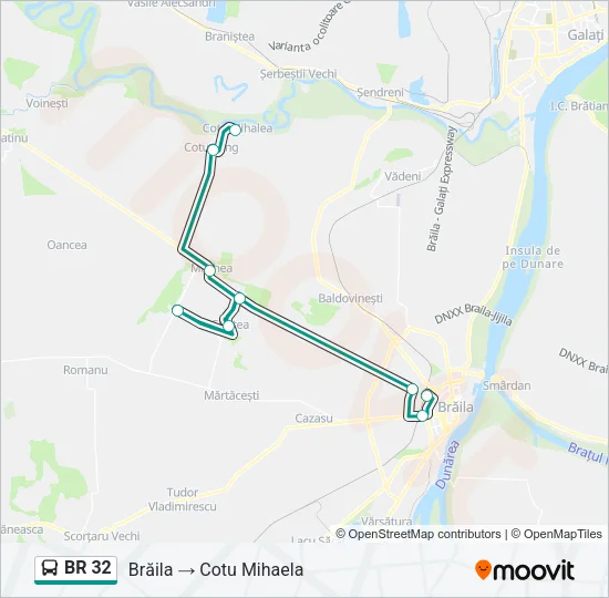 BR 32 Bus Line Map