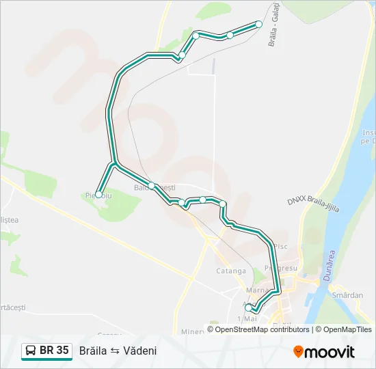 BR 35 Bus Line Map