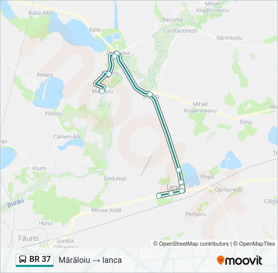 BR 37 Bus Line Map