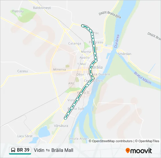 BR 39 Bus Line Map
