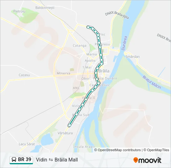 BR 39 Bus Line Map