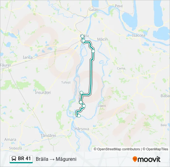 BR 41 Bus Line Map