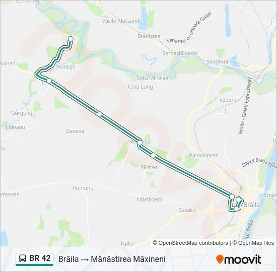 BR 42 Bus Line Map