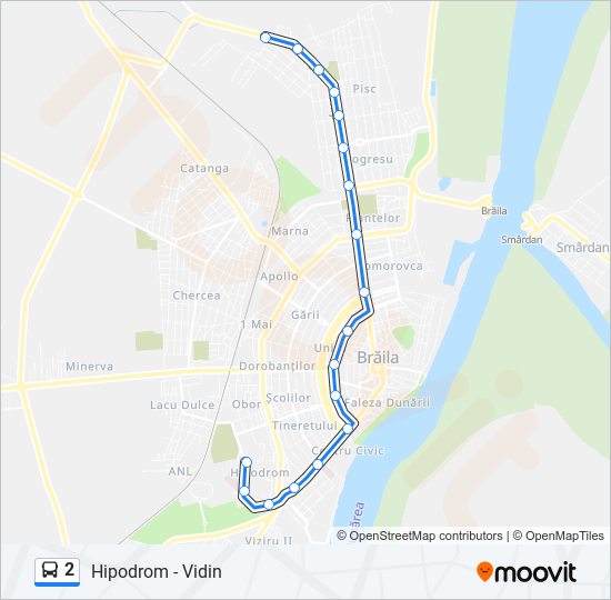 2 bus Line Map