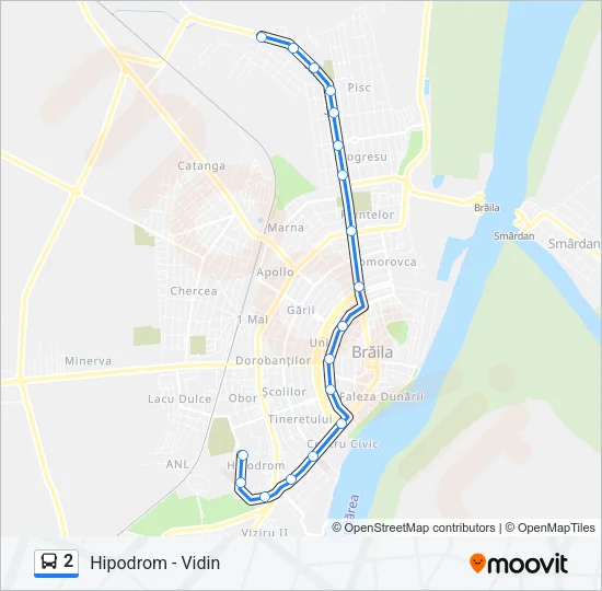2 Bus Line Map