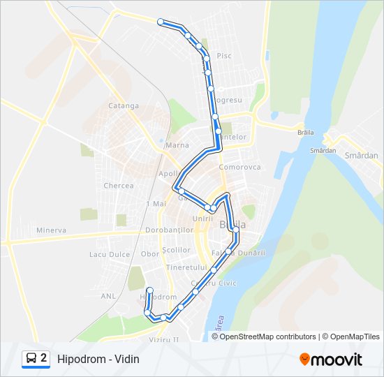 2 bus Line Map