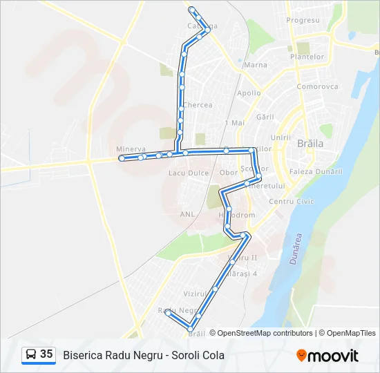 35 Bus Line Map