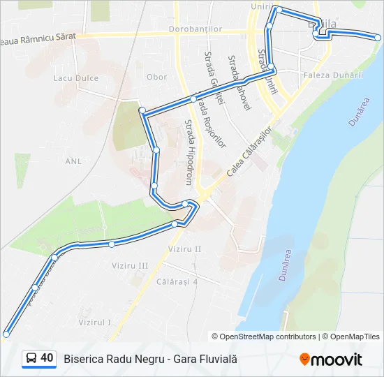 40 Bus Line Map