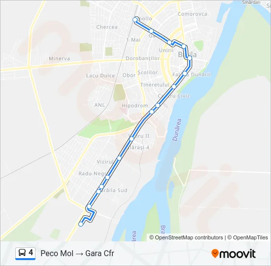 4 Bus Line Map