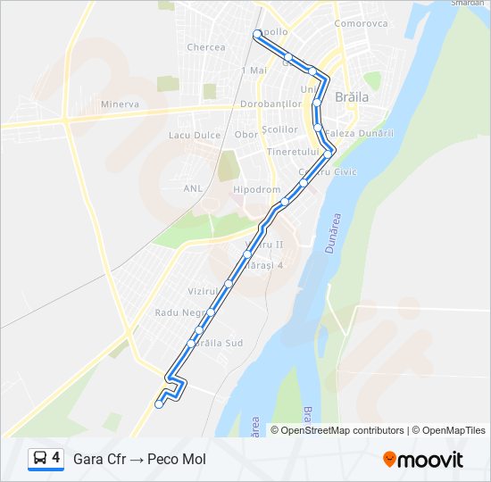 4 bus Line Map