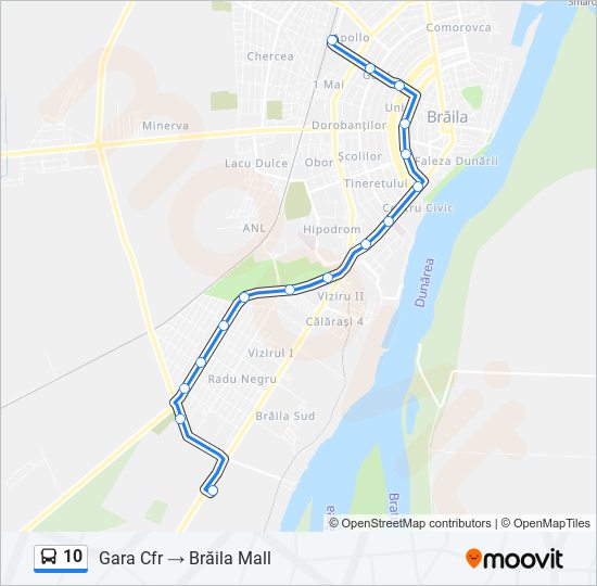 10 bus Line Map