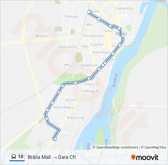 10 Bus Line Map