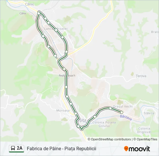 2A Bus Line Map