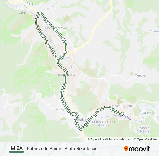 2A Bus Line Map