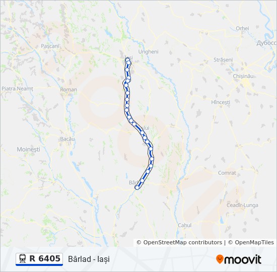 Traseu R 6405 Program StaÈ›ii HÄƒrÈ›i Barlad IaÈ™i